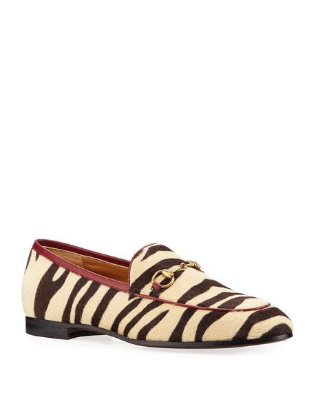 gucci inspired zebra print calf hair loafers for men|high street gucci loafers.